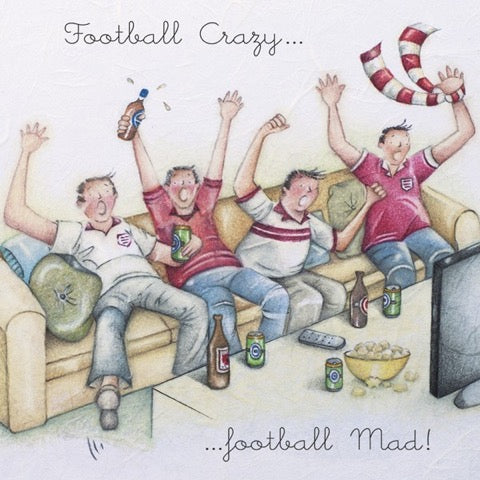 Football Crazy.... Greeting Card from Berni Parker