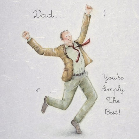 Dad You're Simply the Best Greeting Card from Berni Parker