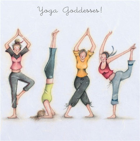 Yoga Goddesses! Greeting Card from Berni Parker