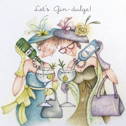 Let's Gin-dulge! Greeting Card from Berni Parker