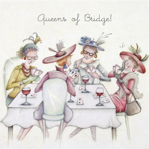 Queens of Bridge! Greeting Card from Berni Parker