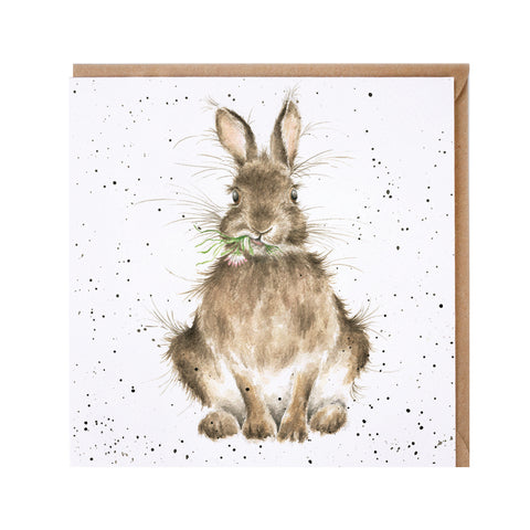 Rabbits on a fun moonlit night] Tumbler glass with a rabbit motif