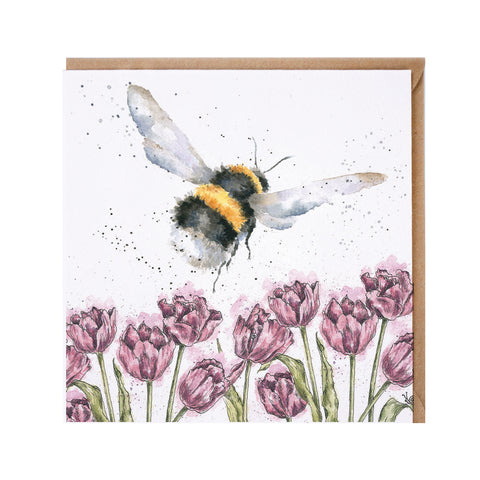 Wrendale Flight of the Bumblebee Greeting Card from  heartsdeco.com