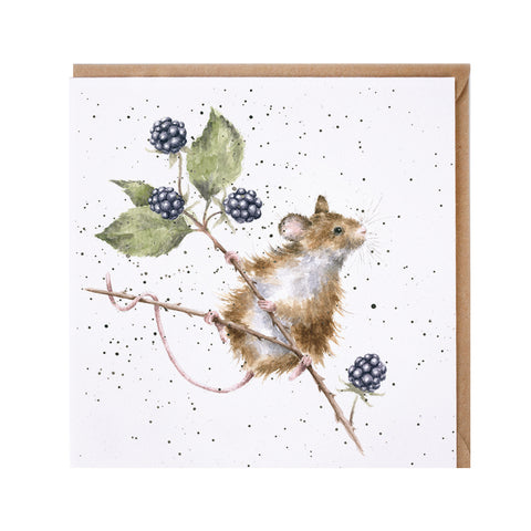 Brambles Greeting Card from Wrendale Designs.