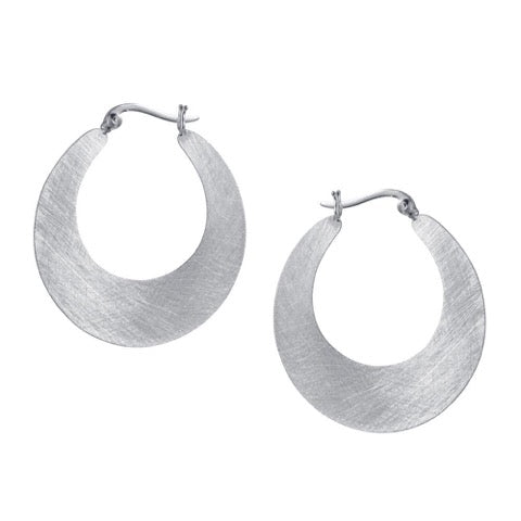 Cristin Ranger Crescent Hoop Silver Earrings_25.95E200