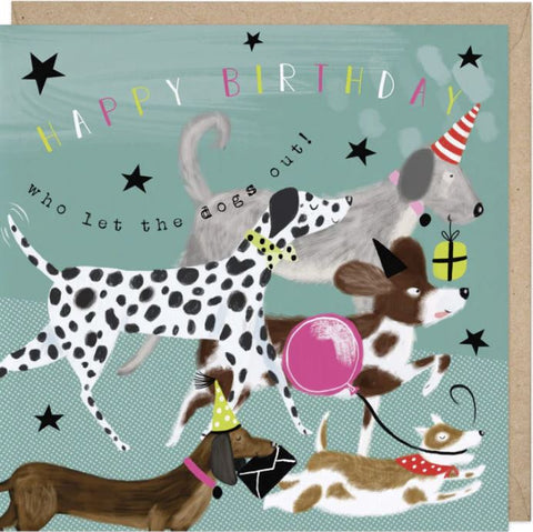 Happy Birthday Who Let the Dogs Out Card