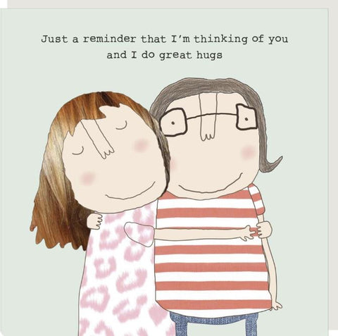 Great Hugs Greeting Card from Rosie Made a Thing