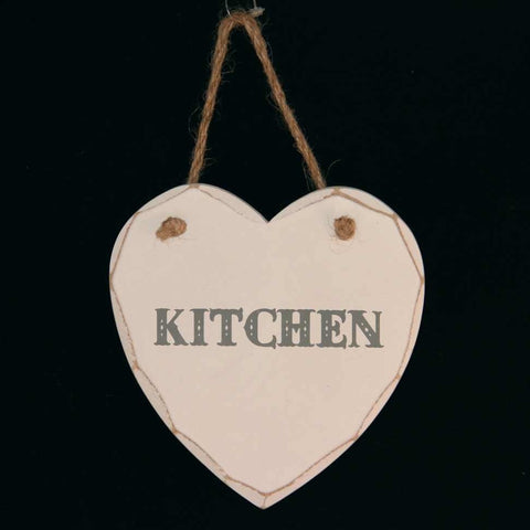 Hanging White Kitchen Heart