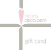 Hearts Deco Gift Card