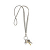 Hot Tomato Lanyard with Clip and Key Ring - Clear/Grey