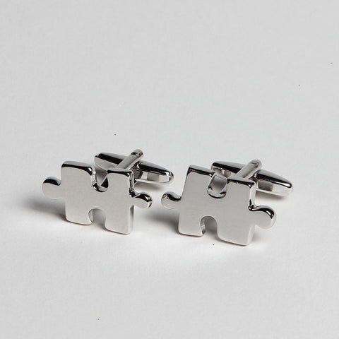 Jigsaw puzzle cufflinks