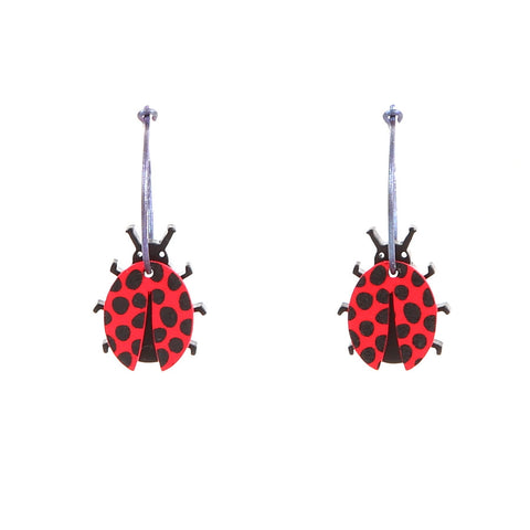 Lene Lundberg K-Form Ladybird Earrings