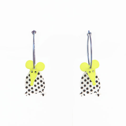 Lene Lundberg K-Form Spotty Mice Earrings