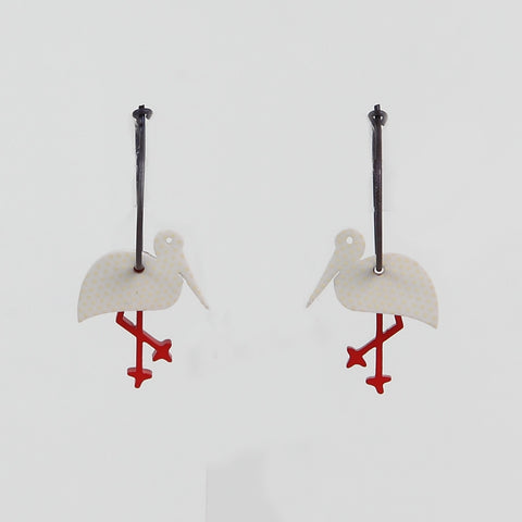 Lene Lundberg K-Form Stork Earrings