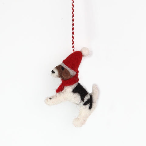 Felt Christmas Terrier Decoration from Amica