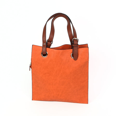 Orange Shopper Style Bag