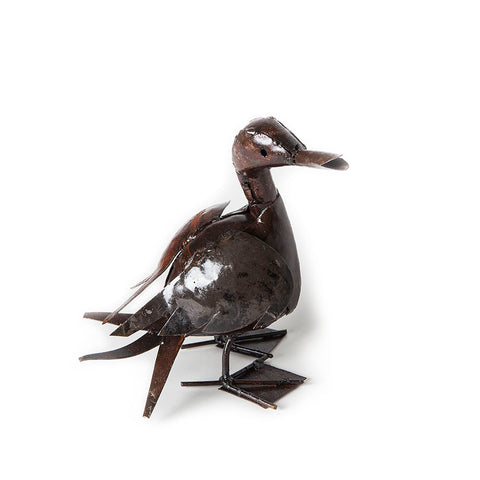 Small Brown Metal Duckling