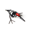 Metal Standing Lesser Spotted Woodpecker garden ornament