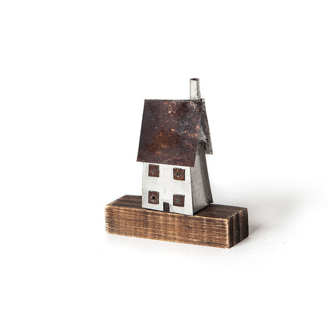 Double Fronted Mini House Create Your World Sculpture by Sarah Jane Brown