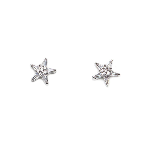 Eastar Tiny Crystal Star Earrings