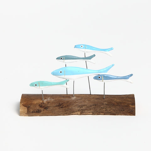 Shoeless Joe Shoal of Fish on Driftwood