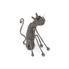 Knitted Wire Sitting Cat Sculpture by Sarah Jane Brown