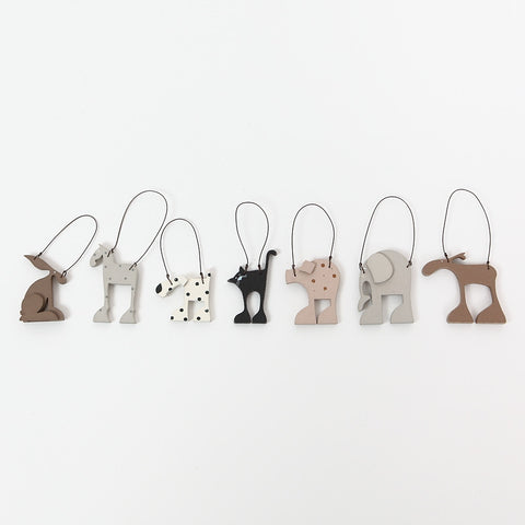 East of India Quirky Little Wooden Animal Hangers by Kate Toms
