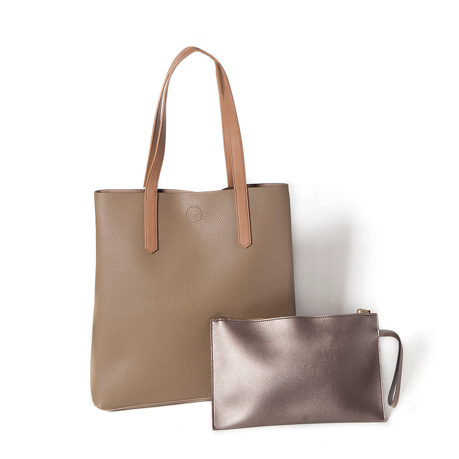 Bibi Taupe Leather Crossbody Bag With Strap | Whistles |
