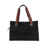 Black Wide Shopper Style Bag