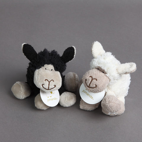 Baby Cuddly Sitting Sheepey in black or cream