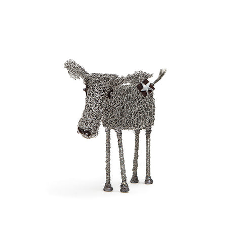 Sarah Jane Brown Knitted Wire Cow Sculpture