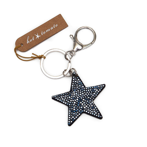 Hot Tomato Sparkly Double Sided Starlet Key Ring