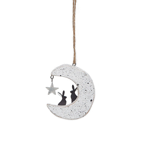 Hares on the Moon Hanging Decoration from Shoeless Joe