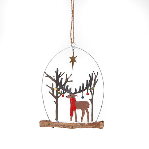 Bauble Stag Hanging Decoration from Shoeless Joe