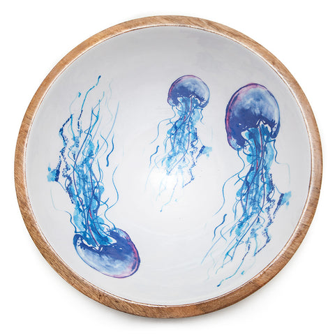 Shoeless Joe Jellyfish Large Mango Wood Bowl