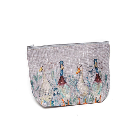 Duck Design Linen Make Up Bag  from Langs