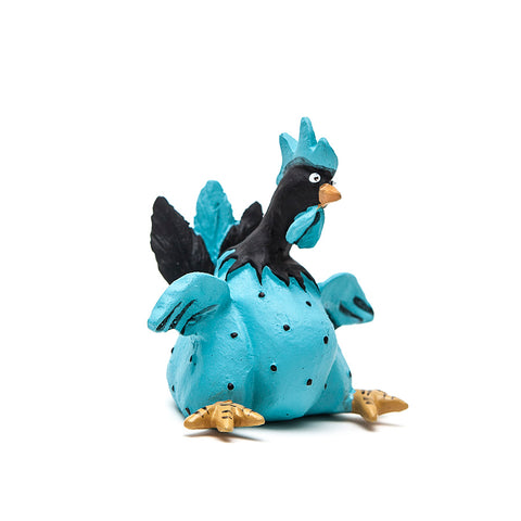 Turquoise Roffe Rooster from Naasgransgarden