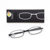 Compact Lenses Super Slim Jet Black Reading Glasses 
