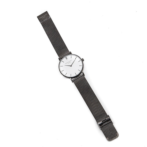 Mr Beaumont Mesh Strap Gent's Watch with Silver Face
