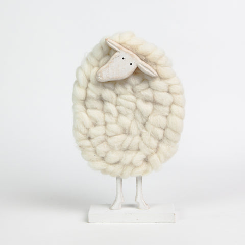 Quirky Wood and Woolly Sheep