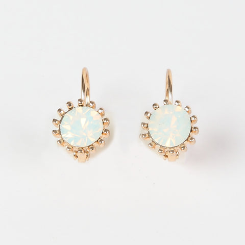 Lovett Opaque Crystal on Gold French Wire