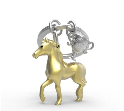 Metalmorphose Gold Horse & Trophy Keyring from Oli Olsen