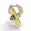 Metalmorphose Gold and Black Bee With Gold Honey Keyring from Oli Olsen