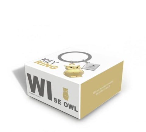 Metalmorphose Gold Owl With Book Lover Book Keyring from Oli Olsen box