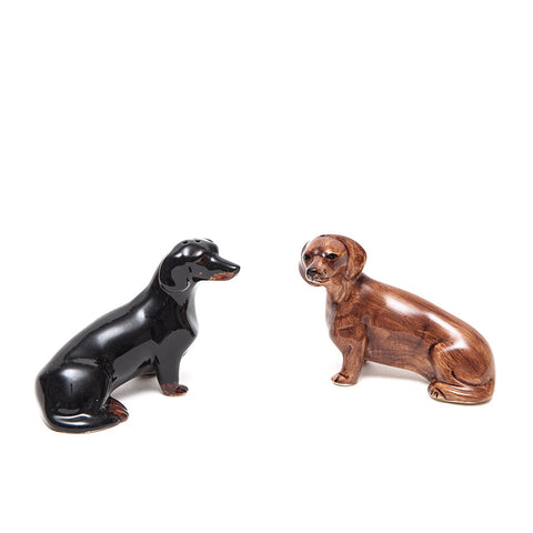 Quail Ceramics Dachshund Salt and Pepper Set