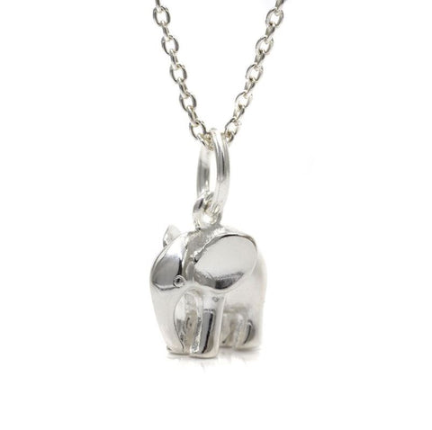 Pom Matt Sterling Silver Elephant Necklace