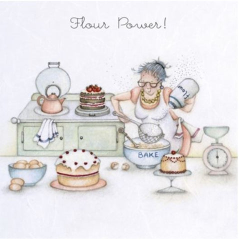 Flour Power Greeting Card from Berni Parker