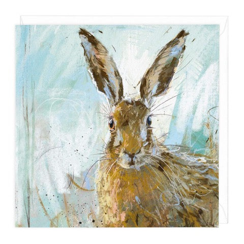 Brown Hare 3 greeting card